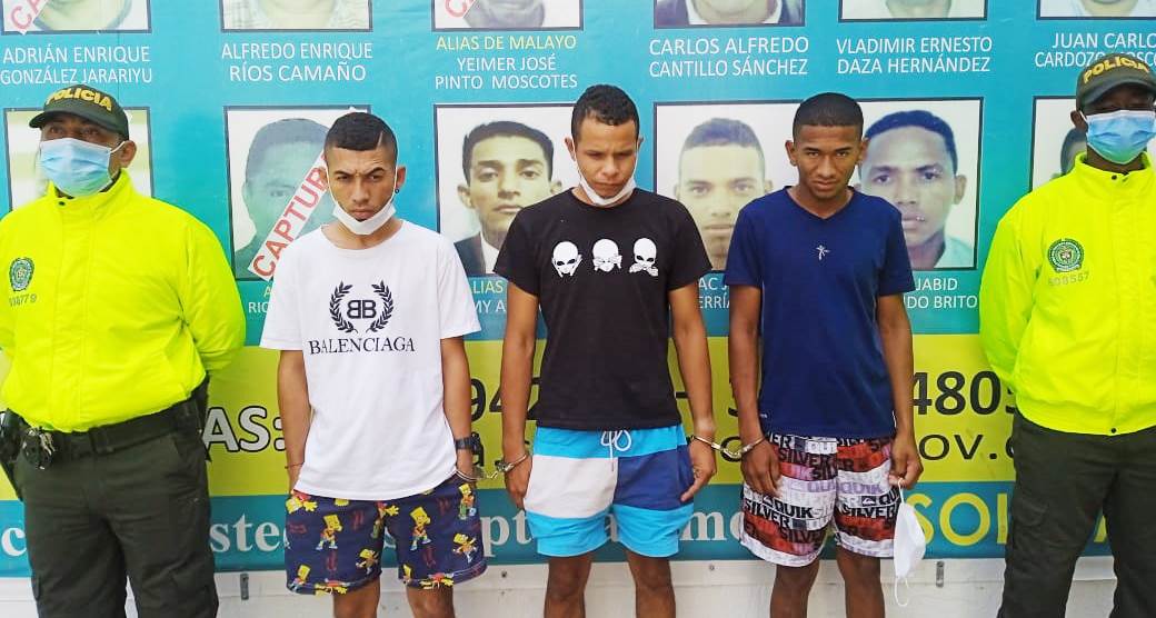 Alex David Benjumea Hinojosa, Carlos Manuel Brito Rodríguez y André Felipe Vanegas Medina; quienes deberán responder por el homicidio de Juan David Gómez Silva.