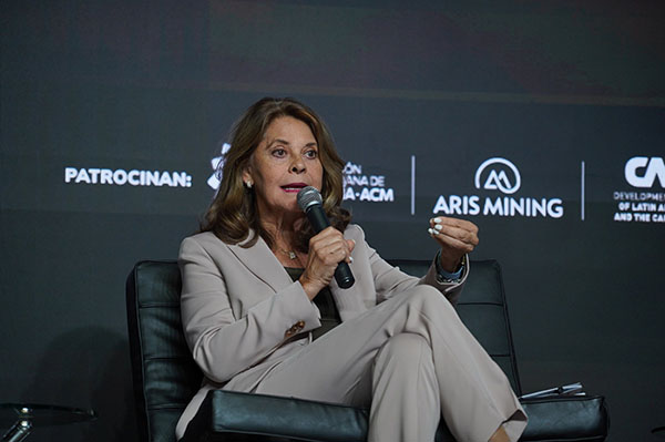 Martha lucía Ramírez, exvicepresidenta de Colombia. Foto tomada de @mluciaramirez en X