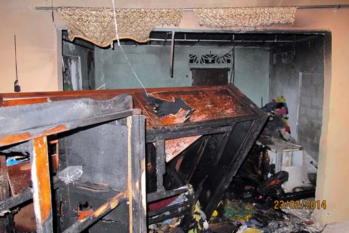 En riña fue asesinado Alci Aguilar Batista y sus familiares responsabilizan al exfutbolista a quien le incineraron la casa.