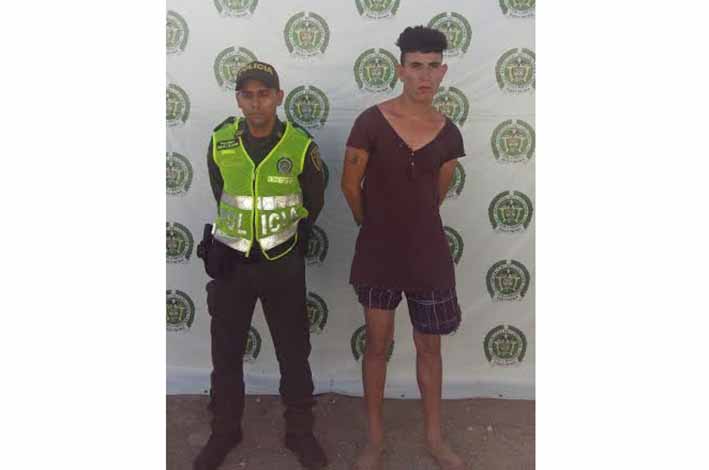 El detenido Jonathan Camilo Pereira García.