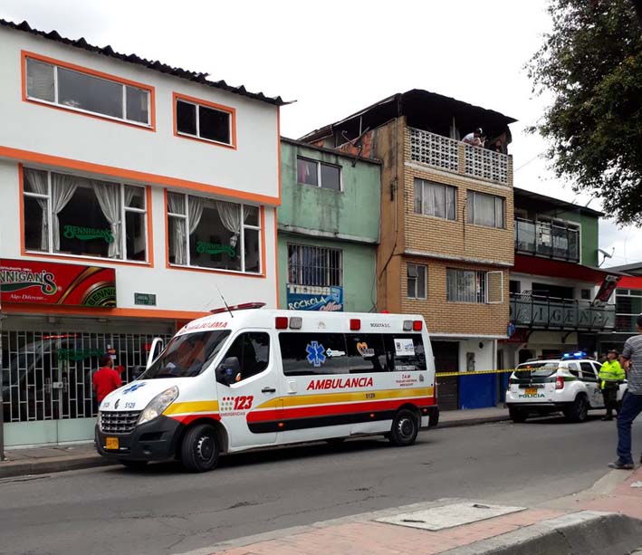 Afueras de la discoteta Oxígeno en los momentos que arrivó la policía