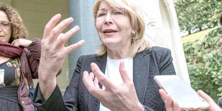 La exfiscal destituida de Venezuela, Luisa Ortega, se encuentra de visita por estos días en El Vaticano.