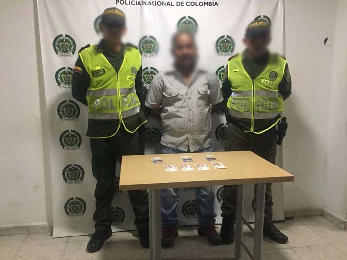 El adulto capturado por las autoridades.