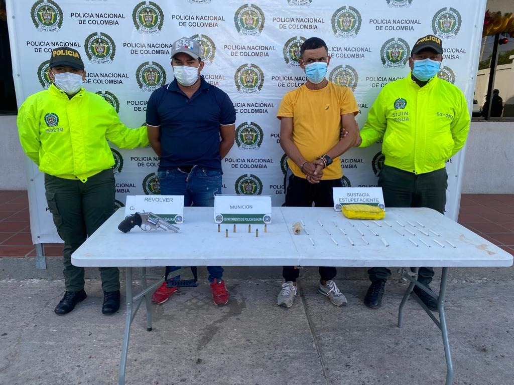 Alías Gps capturado por las autoridades por porte ilegal de armas y sustancias psicoactivas