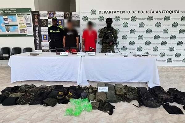 Los detenidos serán presentados en audiencia ante un juez penal municipal con funciones de control de garantías. Foto Ejército Nacional