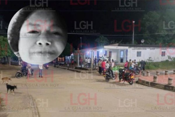 Habitantes de Carraipía expresan tristeza y preocupación tras el crimen del que fue víctima Yacira Fernández Cambar. Fotos La Guajira Hoy