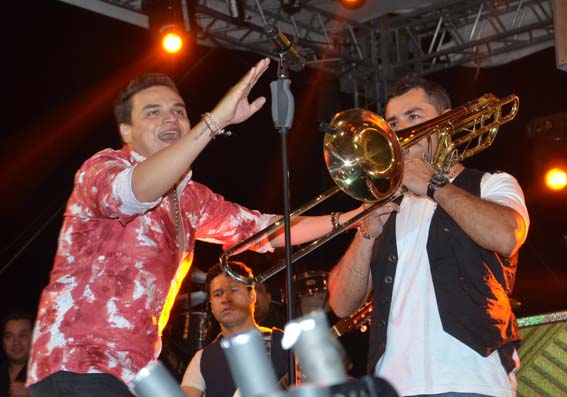 Silvestre Dangond en el último concierto que le regaló a Riohacha el pasado 2 de enero del 2015.