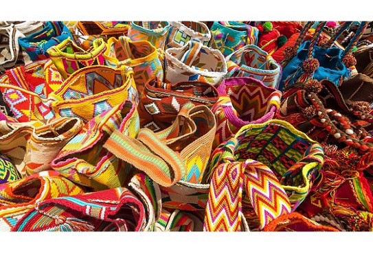 Mochilas típicas de La Guajira. Foto tomada de internet.