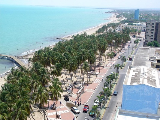 Camellón turístico de Riohacha. Foto tomada de internet. 