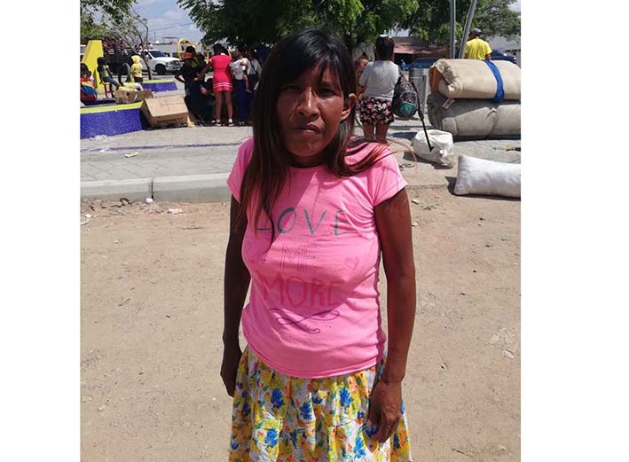 Ermelina Romero, mujer indígena engañada.