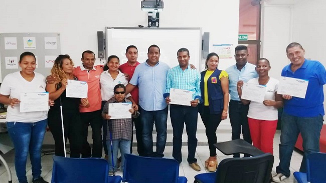 Integrantes del nuevo Comité Distrital de Discapacidad.