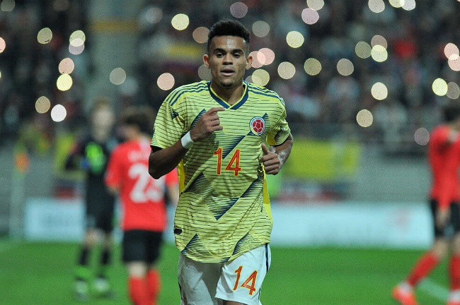 Luis Fernando Díaz, jugador guajiro que ha tenido buen rendimiento en la selección Colombia.