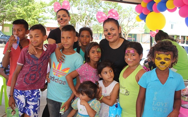 Los niños y jovenes fueron los directos beneficiados por la actividad.