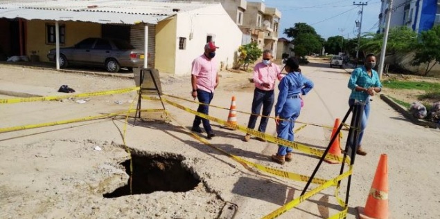 La nueva afectación se encuentra en el colector principal del distrito sanitario V.