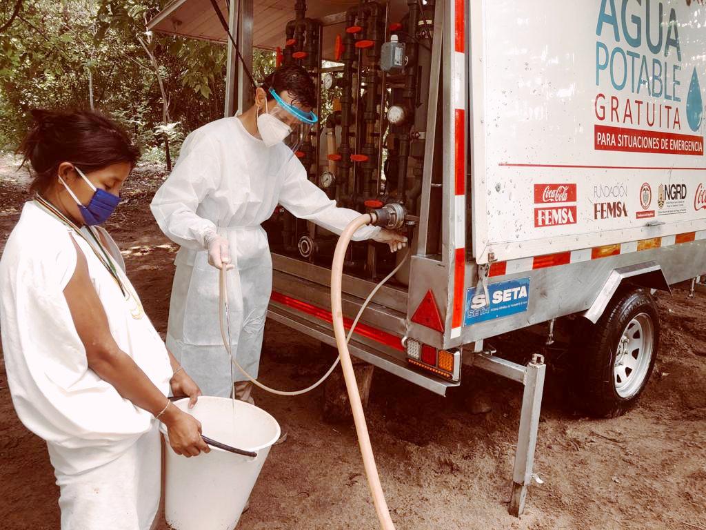 El centro de Salud Arimaka de la Comunidad Wiwa, ubicado en el municipio de Dibulla, se encargará se suministrar agua potable por disposición la empresa de gaseosas Coca Cola Femsa.