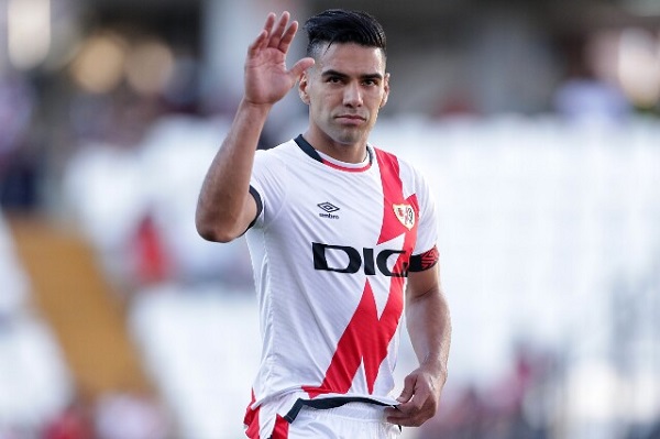 Radamel Falcao García, delantero colombiano al servicio del Rayo Vallecano de España.  