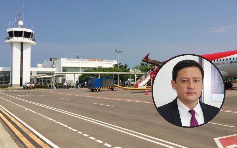 Problemas de iluminación de la pista del aeropuerto Almirante Padilla, ha privado que los pasajeros de la aerolínea Avianca viajen en las horas de la tarde desde el terminal aéreo. Francisco Ospina Ramírez.