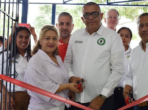 Aspecto de la inauguración del puesto de Salud del corregimiento de Carraipía.