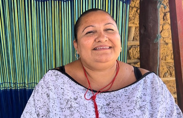 María Pino, habitante de la comunidad acogedora de La Loma
