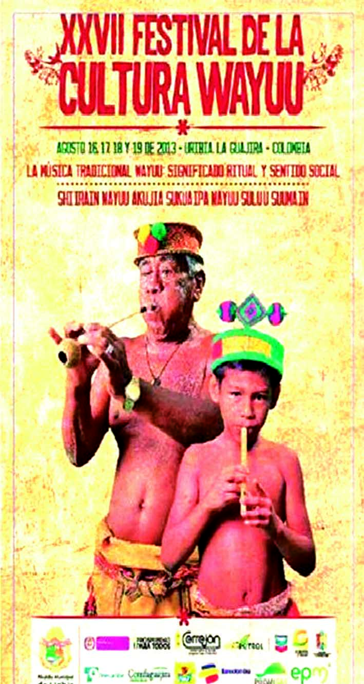Afiche promocional del XXVII Festival de la cultura Wayuu.