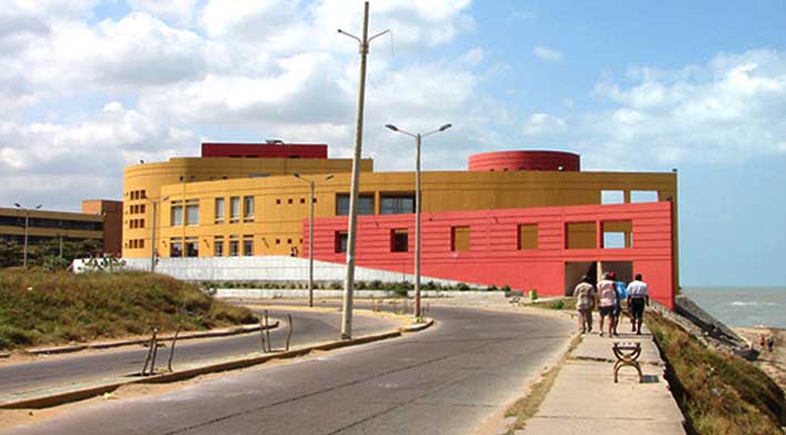 Centro cultural de Riohacha, sede del Festival Internacional del Bolero.
