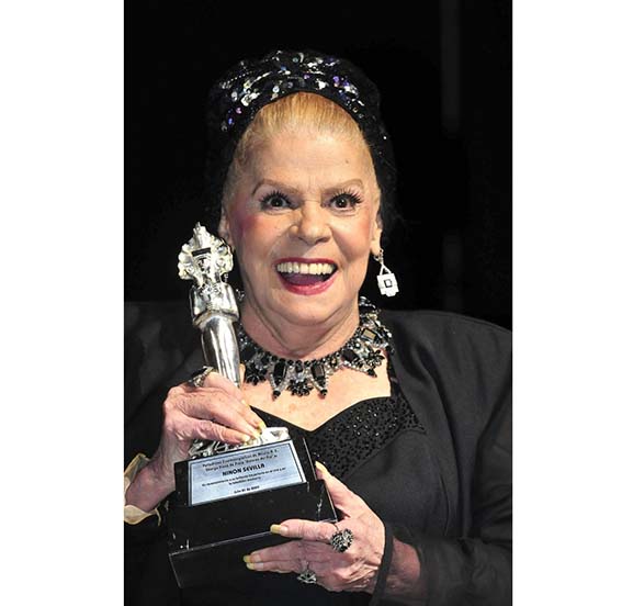 La actriz cubana Ninón Sevilla, estrella de películas como 
