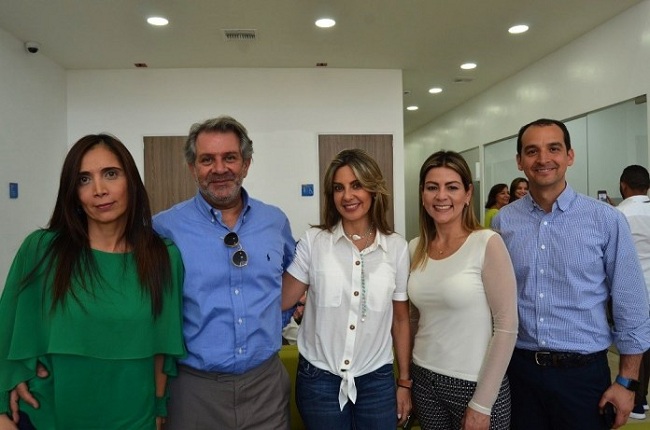 Andrea Rodríguez, Franck Harb, Pilar Camargo, Diana Gómez y Mauricio Acosta.