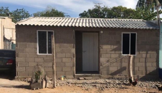 Esta es una de las viviendas construidas, con recursos del Fondo de Adaptación que opera Comfaguajira.
