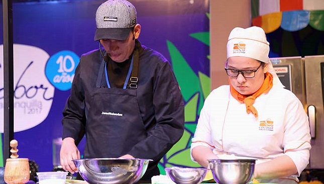 Ocho chefs expresaron lo mejor de la gastronomía del Magdalena Grande en Sabor Barranquilla en 2018.