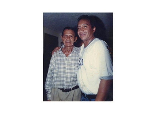 Rafael María Díaz y su hijo Diomedes.