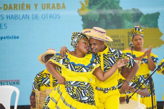 En esta instancia se puede ver de la jornada artística que se vivió en Urabá