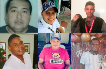 Julio César Cambiar, Randy José Maestre Torres, Josneiber Montiel Piña, Yoscar Mendoza Arregocés, Gabriel Manuel Martínez Carrillo, Omar Yesith Martínez Carrillo.