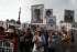 Decenas de personas participan en una nueva marcha contra el Gobierno de Dina Boluarte, en Lima.